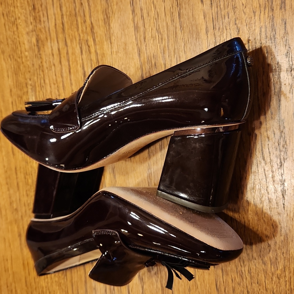 Antonio Melani "Aadin" Tassel Moccasins Block Heel Size 8 - Picture 10 of 13